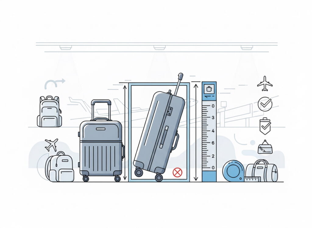 maximale handbagage afmetingen per luchtvaartmaatschappij gedetailleerd overzicht